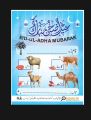 (pack of 60) Meat distributors stickers for Eid UL Azha beautiful color combinations. 