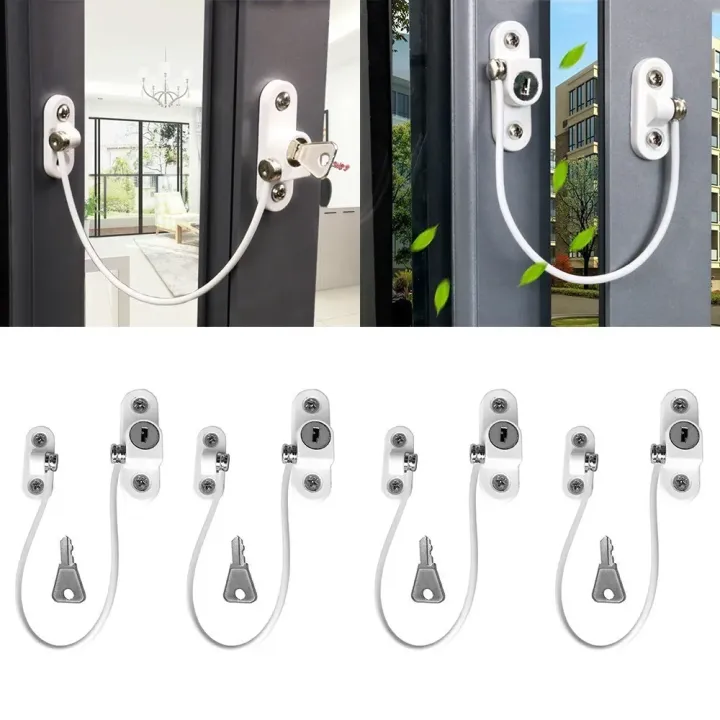Secure Windows Kids 4pcs Safety Baby Window Lock children's Lockers Door Lock Children's ...