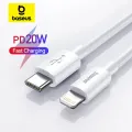 Baseus USB Type C PD 20W Cable for iPhone SE 11 12 13 14 Pro X XS 8 Fast USB C Cable for iPhone Type C Charging Wire. 