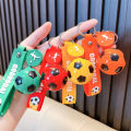 Football Keychain For Fan PVC Soft Glue Soccer Pendant Keychain Accessories Bag Decoration World Cup Souvenirs Key Chain .