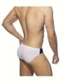Men's pattern quick drying triangle underwear, men's swimsuit, summer beach swimming shorts. 