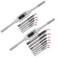 Adjustable Wrench with T Handle, Milling Tap, High Speed Steel Taps, Metric Screwdriver, Threaded Drill Stand, Hand Tool Set. 