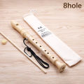 Professional 6/8 Hole Treble Flute Soprano Recorder Clarinet Harp For Beginner Learning Professional Instrument Germanic Style.