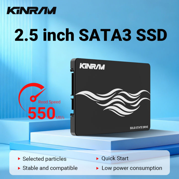 KinRam 2.5 SATA3 SSD 128GB Hard Disk 120GB 240GB 256GB Solid State Drive 512GB 1TB 2TB Internal SATA 3 HDD For Laptop PC Desktop