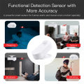 ZigBee Human Presence Sensor 24G MmWave Radar Motion Movement Occupancy Detector Battery Powered Tuya Smart Life Home Automation. 