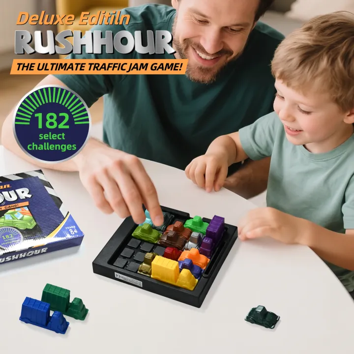 Children's%20Huarong%20Road%20Reasoning%20Desktop%20Toy%20for%20Racing%20Rush%20Hour%20Car%20Puzzle%20Traffic%20Game%20Logical%20Thinking%20Clearance%20Game%20%20-%20Image%202