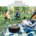 Inflatable Flocking Stool Multipurpose Lightweight Portable Ergonomic Design Round Portable Inflatable Stool for Travel Camping.