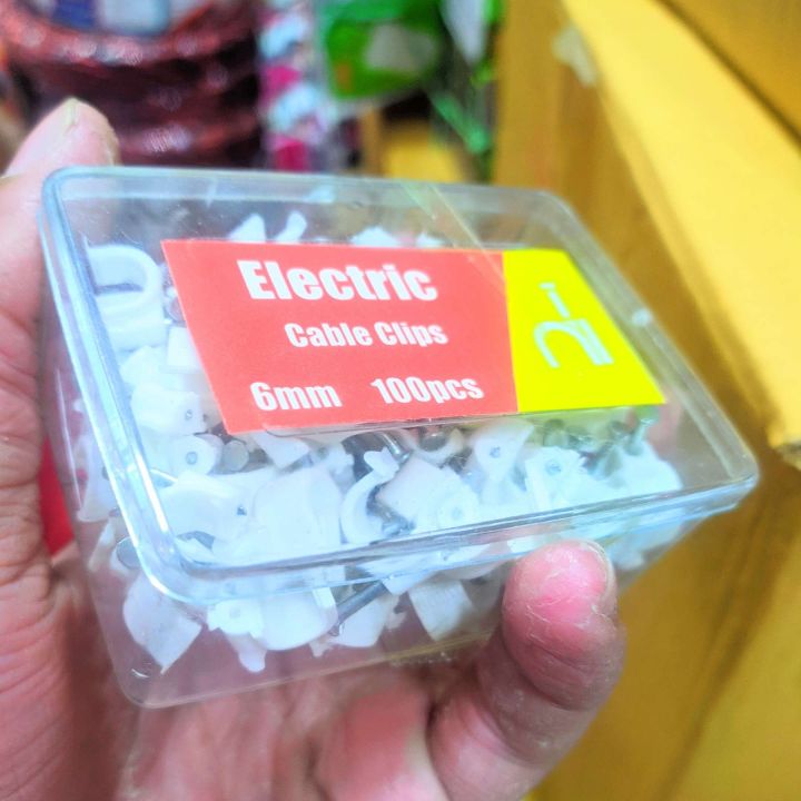 Cable clip 6mm 6 mm cable clip & tie