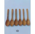 Pack of 6 - wooden spoon for eating & Kitchen Spoons. 