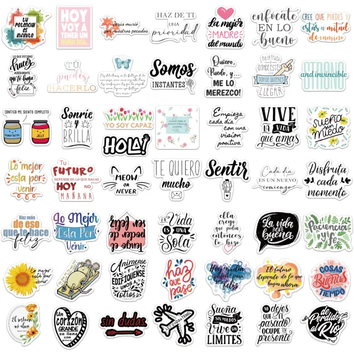 50Pcs%20Spanish%20Inspirational%20Stickers%20Motivational%20Phrases%20Life%20Quotes%20Decals%20DIY%20Laptop%20Study%20Room%20Scrapbooking%20Stickers%20Toy%20-%20Image%206