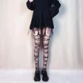 Gothic Bat Long  Fishnet Stockings Women Harajuku Alternative Mesh Bat Tights Lingerie Skin Thigh High Garters Hosiery. 