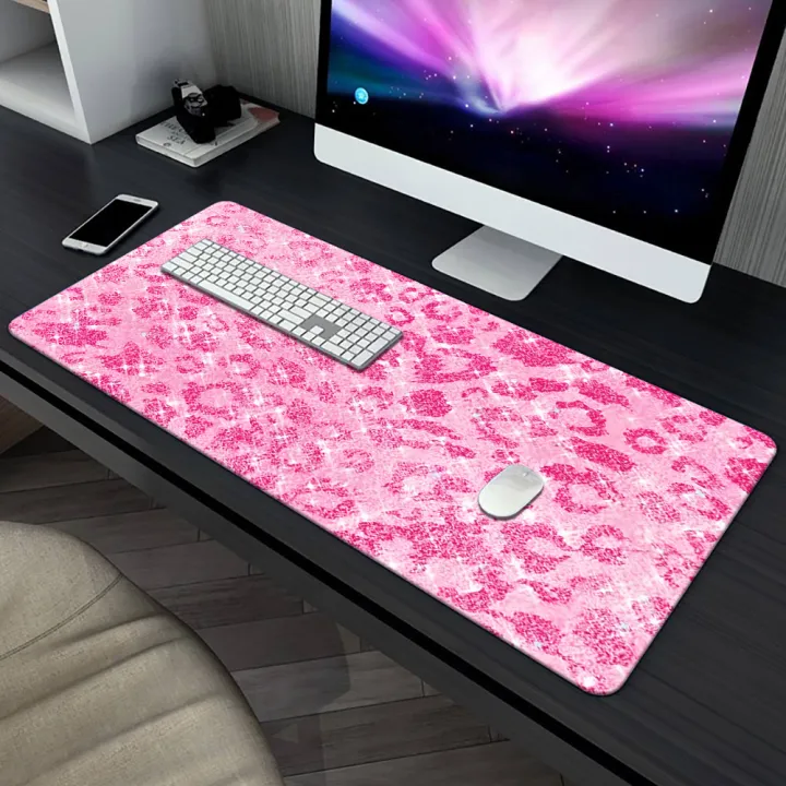 1pc,%20Pink%20Leopard%20Print%20Glitter,%20HD%20Printed%20Desk%20Mat,%20Multifunctional%20XXL%20Mouse%20Pad,%20Keyboard%20Gaming%20Mouse%20Pad,%20Office%20Computer%20-%20Image%205