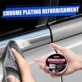 Car Chrome Restoration Paste: Polishes & Repairs Rust/Oxidation, Ideal for Windows/Moldings/Grilles. 