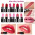 12 Pcs Mini Matte Lipstick Set - Roop Vella Travel Collection
Portable Matte Lipstick Set - 12 Vibrant Shades. 