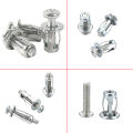 30pcs M4M5M6Jack Nuts Screw Petal Screw Anchors Petal Expansion Plugs for Curtain Expansion Clamp Petal Rivet Lock Jack Nut Bolt.
