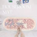 VIKAMA Beautiful Garden Cute Rabbit Carpet Bedroom Bedside Blanket Soft Floor Mat Rug Live Room Doormat Welcome Mat Home Decorat. 