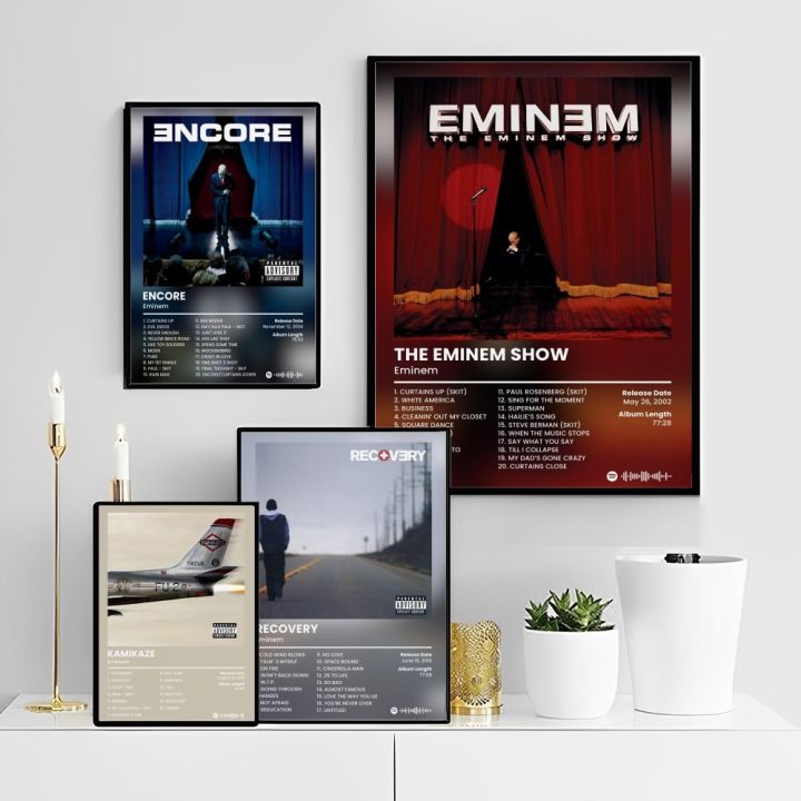 Super Rapper Eminems Movie Sticky Posters Vintage Room Home Bar Cafe ...