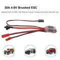 NEEBRC 30A Brushed ESC Forward Backward Brake Dual Way Speed Controller for 1/16 1/18 1/24 RC Mini Car Boat 370 380 390 Motor. 