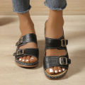 2025 Summer Fashion Women Wedge Slippers Premium Orthopedic Open Toe Shoes for Women Anti-slip Platform Retro Slippers Female. 