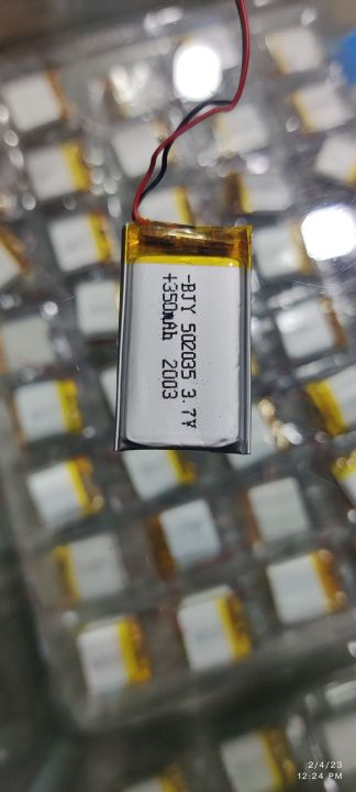 Lithium Ion Battery HDT 802040 350mAh 3.7V For all types of Electronic Gadgets
