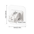 1 pair Adjustable Curtain Rod Clip Self Adhesive Clamp Hook Curtain Rod Holder Wall Bracket Holder Nail-Free Wall Hanging Clip. 
