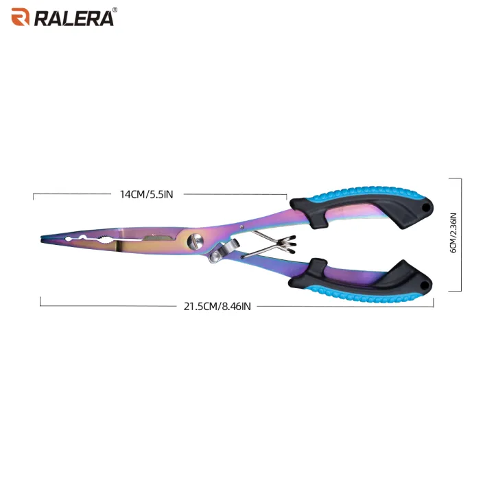 RALERA%20Multifunctional%20Fishing%20Pliers%20%7C%20Rainbow%20Titanium%20Coated%20%7C%20Hook%20Remover,%20Line%20Cutter%20&%20Split%20Ring%20Plier%20-%20Image%203