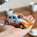1:36 New Retro Beetle Alloy Die-Cast Classic Model Toy Car, Pull-Back, Openable Doors, Collectible Ornament, Boys' Toy, Christmas , Model Car Ornament. 