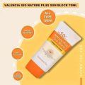 Valencia Gio Nature Plus Sunblock Cream -70ml.