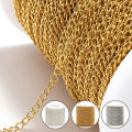2meters 2/3/4mm Stainless Steel Extension Chain for Bracelet DIY Jewelry Making Accessories. 