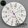 GRAMOCK Pilot Dial 29mm White Field Watch Dial Yellow Number For NH35 ETA PT5000 Miyota DG2813 ST2130 Movement Hand Set Luminous. 