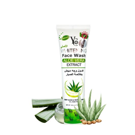 YC Whitening Face Wash Aloe Vera Extract 50ml & 100ml