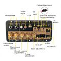 Bluetooth 5.0 Amplifier Board With Optical Audio AMP USB FM Radio TF Player DIY Audio Subwoofer For karaoke Home Car 110V/220V.