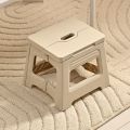 1pc Portable folding stool for outdoor adventures - durable plastic, ideal for travel and home use.