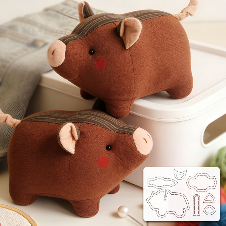 YOMDID 1pc Adorable Pig Sewing Quilting Soft Template DIY Pig Pattern PET Quilting Template, Pattern Transfer Tool