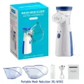 Mesh Portable Nebulizer - Handheld Ultrasonic Atomizer for Breathing Support, Personal Inhaler for Home Use.