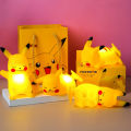 Pokemon Night Light Glowing Pikachu Gengar Charizard Psyduck Squirtle Cute Kawaii Soft Animal Bedside Lamp Children Kid Gifts. 