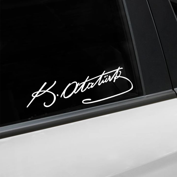 Signature%20Ataturk%20Creative%20Car%20Sticker%20Vinyl%20Scratch%20Resistant%20Decals%20Universal%20Auto%20Styling%20Exterior%20Decoration%20Accessories%20-%20Image%203