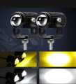 2 Way Mini Driving Lights for any Bike, with 1pc 3 way switch, Fog Light for Bikes. 