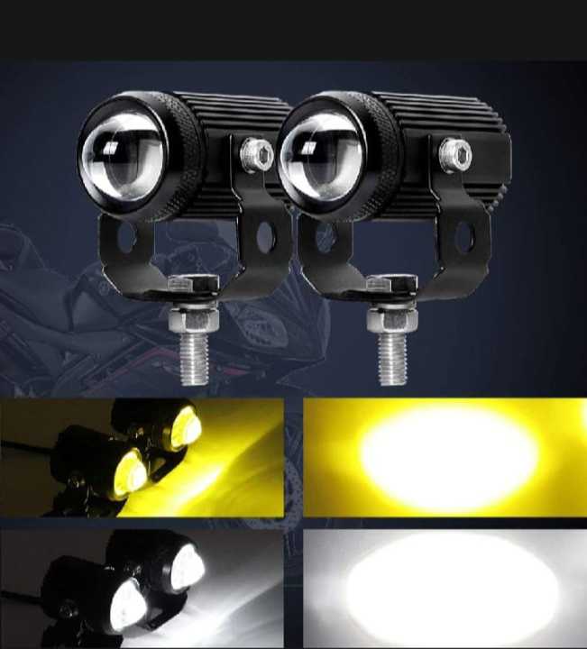 2 Way Mini Driving Lights for any Bike, with 1pc 3 way switch, Fog Light for Bikes