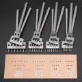 3pcs/SET Professional DIY Leather Punching Die, Manual Hole Punch for Leather Handcrafting, Multi-Round Punching Die Tool Set. 