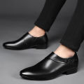 Men PU Leather Shoes Formal Dress Shoes for Male Plus Size Party Wedding Office Work Shoes Slip on Business Casual Oxfords. 