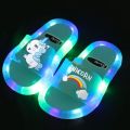 Children‘s Boys Girls Slippers Cartoon Unicorn Animals Prints Shoes Lighted Fashion Cute Shoes Bathroom Kids Toddler Slippers.