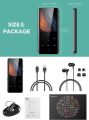 MP3 Player with Bluetooth 5.3, AGPTEK A19X 2.4" Curved Screen Portable Music Player with Speaker Lossless Sound with FM Radio, Voice Recorder, Built in 32GB, Supports up to 128GB, Black. 