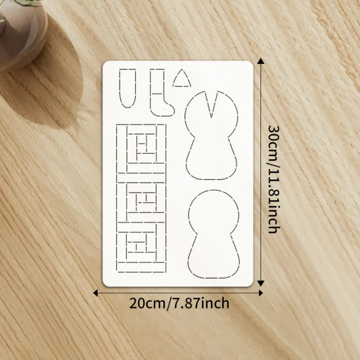 YOMDID%201pc%20Log%20Cabin%20Skirt%20Cat%20Patchwork%20Quilting%20Template%20DIY%20Cat%20Pattern%20Sewing%20Template%20Handmade%20DIY%20Tracing%20Tool%20-%20Image%206