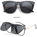 Clip On Polarized Sunglasses Men Women Car Driving Goggles Vintage Fishing Sun Glasses Square Eweyear. 