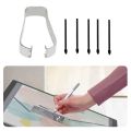 5Pcs Touch Stylus S Pen Nib Tips with Metal Clip for Samsung Galaxy Tab S11 S11 Ultra S10 Lite S6 Lite S6/S7/S7 Plus/S7 Fe S8 Plus Ultra. 