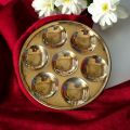 Brass Khopay Puja Thali | Traditional Pital Worship Plate for Daily Rituals & Home Temple – D:16cm, W:110gm. 