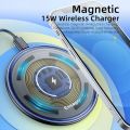 Essager 15W Fast Wireless Charger For iPhone 14 13 12 For Airpods Visible Qi Wireless Charging Pad For Samsung S22 S10 Xiaomi LG.