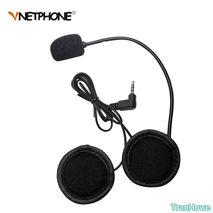 EJEAS V6 PRO Helmet Earphone Clip 3.5mm Interface Microphone Speaker Headset Mounting Clip for Vnetphone V4 Motorcycle Headphone