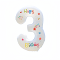 32 Inch Number Balloons Printed Birthday Happy Numbers 0-9 Digit Aluminum Film Balloons Kids Adult Birthday Party Holiday Decora. 